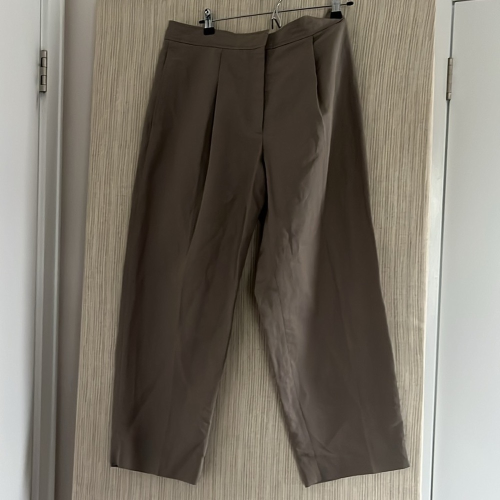 COS Brown Wide-Leg Trousers
